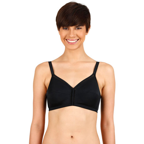 Buy Zivame Essentials Side Smoothening Laminated Cup Wirefree Minimizer Bra  - Black (34E) Online