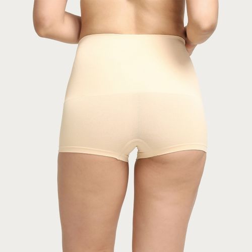 Zivame Tummy Control Midwaist Boyshort - Skin