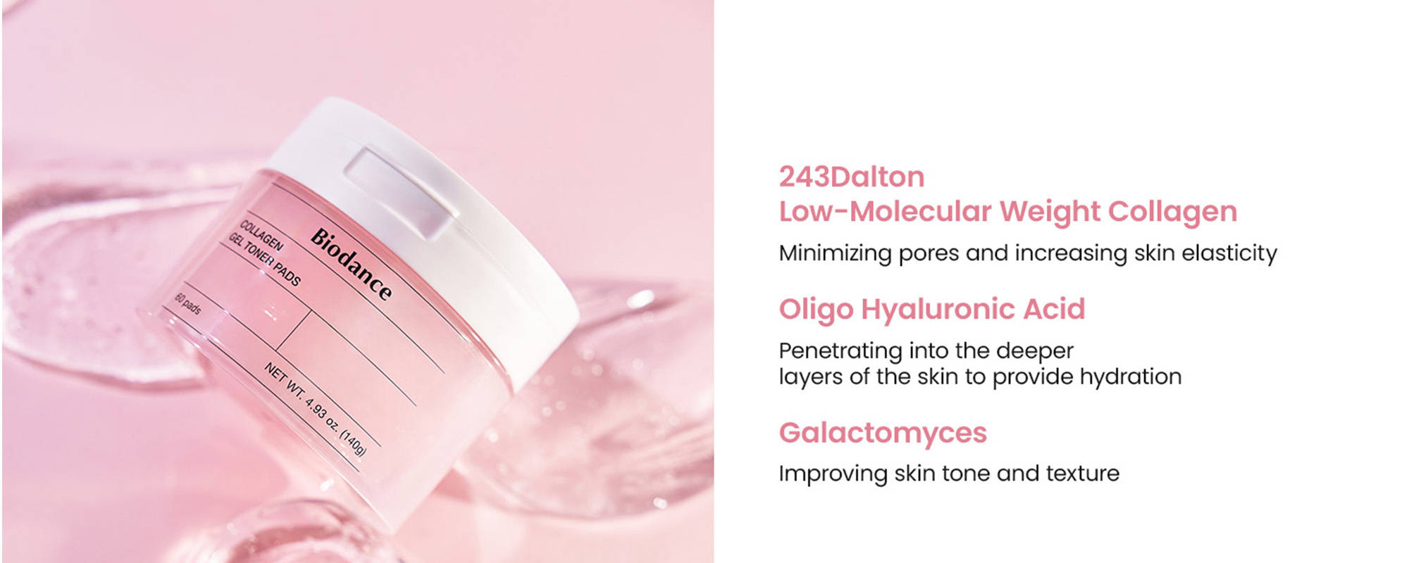 Biodance Collagen Gel Toner Pad