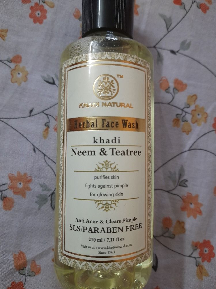 khadi tea tree face wash