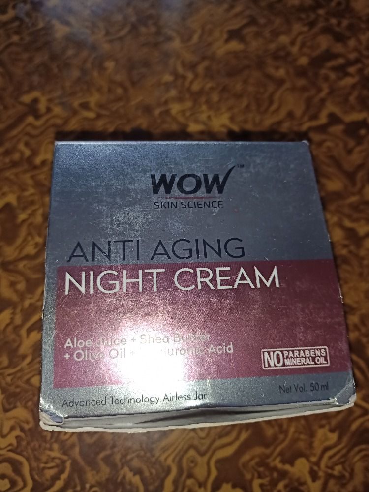 wow anti aging night cream side effects