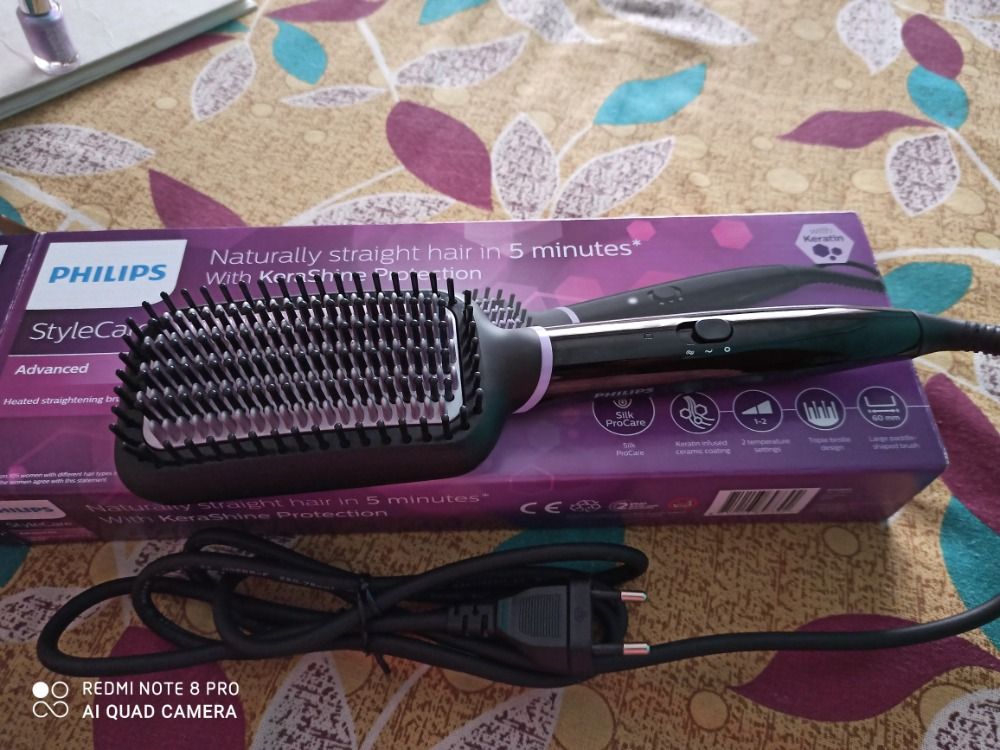 philips hair straightener brush nykaa