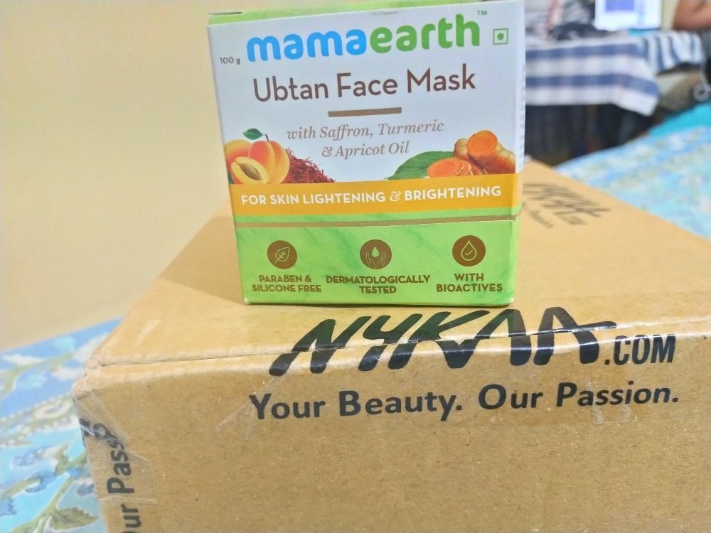 Download Mamaearth Ubtan Face Mask For Skin Lightening Brightening Review Nykaa PSD Mockup Templates