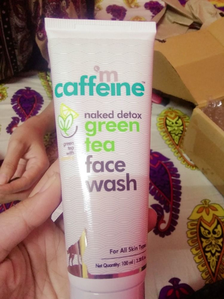 caffeine green tea face wash
