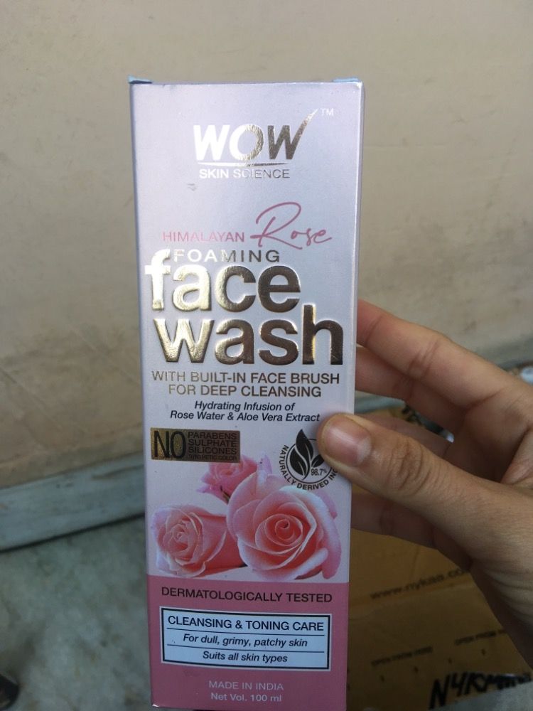wow rose face wash