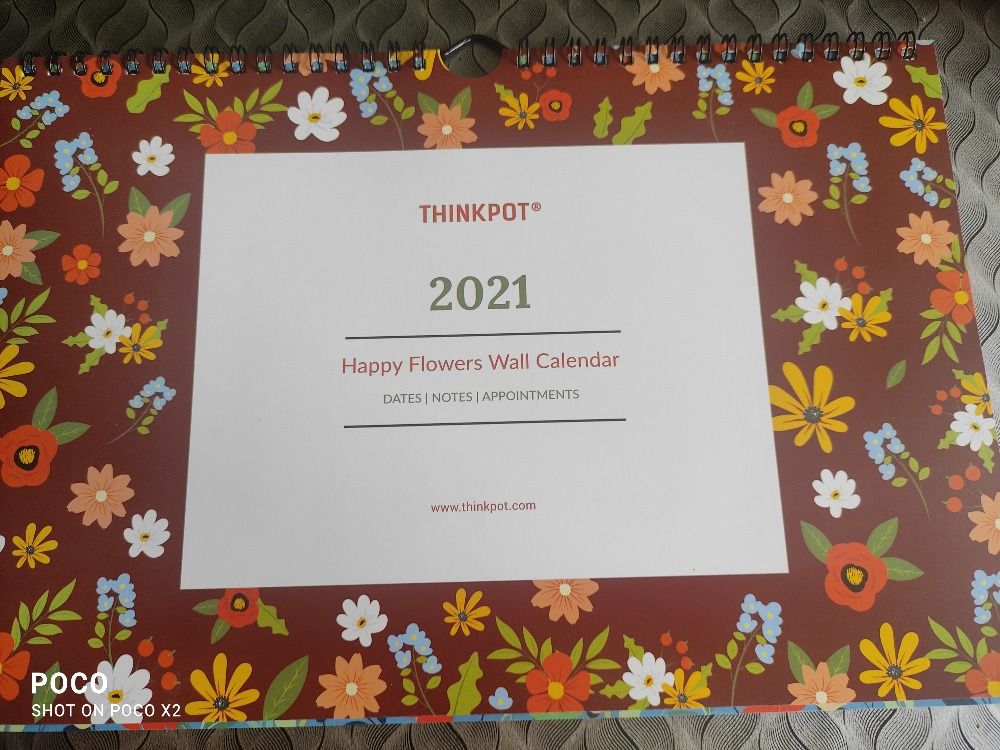 Thinkpot 2021 Happy Flowers Wall Calendar Reviews Online Nykaa