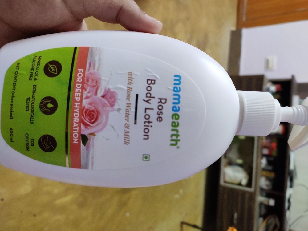 mamaearth rose body lotion