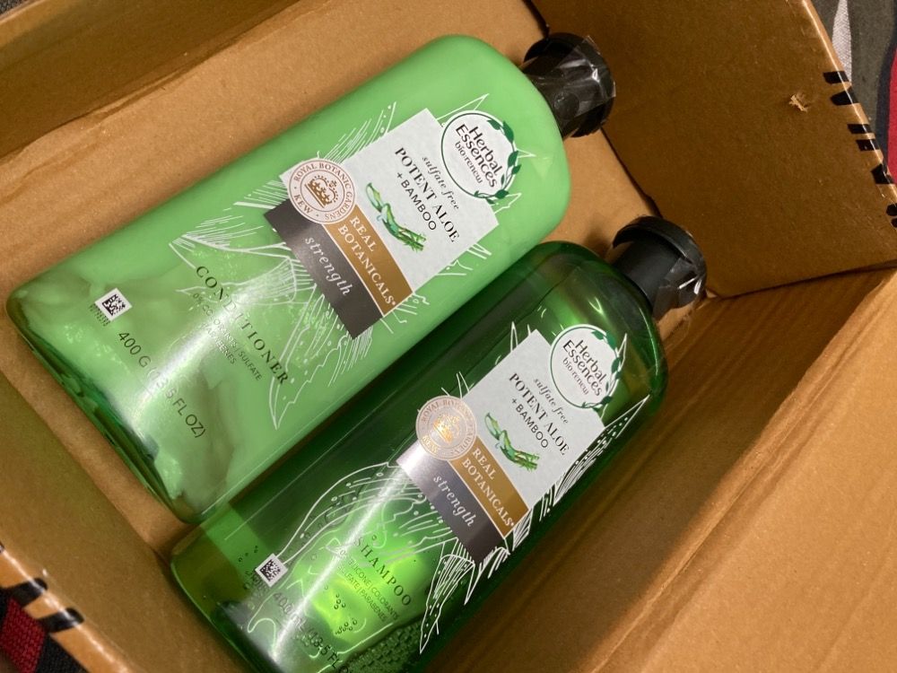 Herbal Essences Aloe Bamboo Shampoo Conditioner For Soft Smooth 