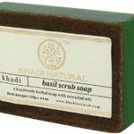 Buy Khadi Natural Basil Scrub Handmade Soap Anti Aging Online