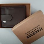 Teakwood Leathers Men's Genuine Leather Bi-Fold Wallet – Brown, Slim Design, Multiple Card Slots & Pockets