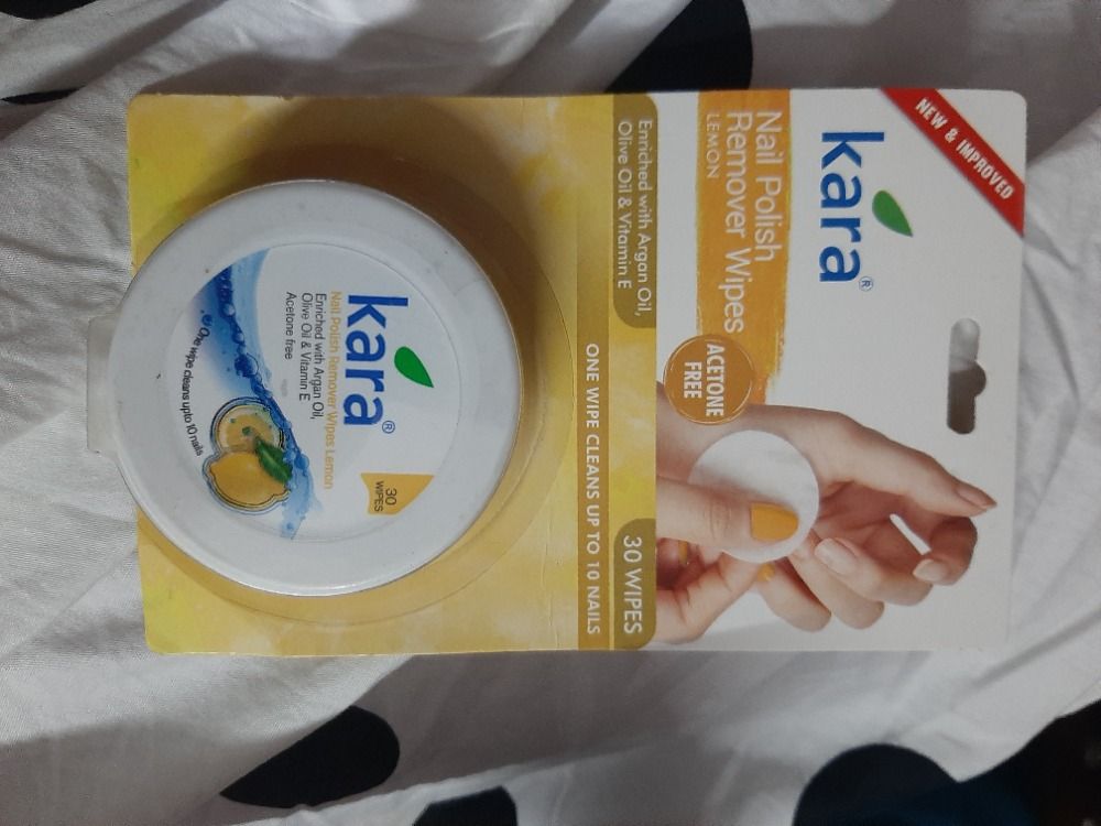 Kara Nail Polish Remover Wipes With Lemon 30 Wipes Buy Kara Nail