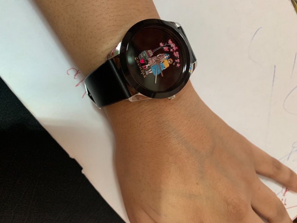 Chumbak Cherry Blossom Strolls Silicon Wrist Watch Black Reviews