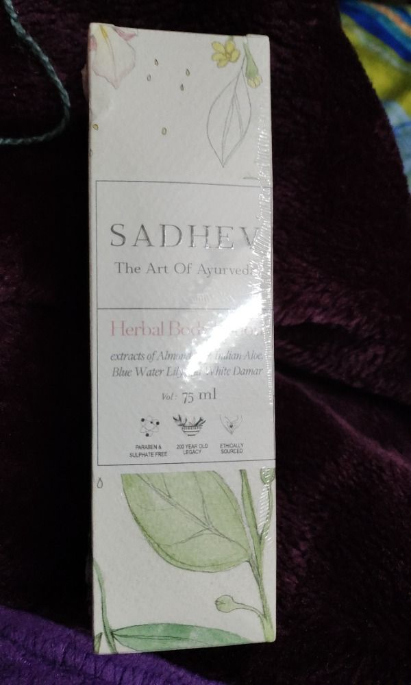 SADHEV Herbal Body Lotion Almond & Aloe Reviews Online Nykaa