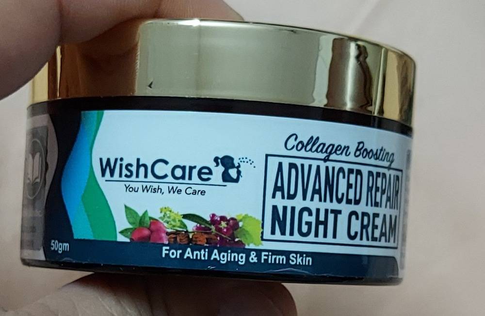 WishCare Advance Repair Nachtcreme Mit Retinol & Kollagen-Booster – Anti-Aging Pflege Für Straffe Haut, 50 G