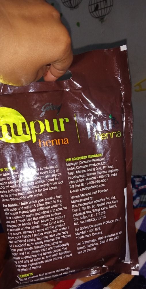 Godrej nupur henna review/DIY black to brown hair/ chemical free - YouTube