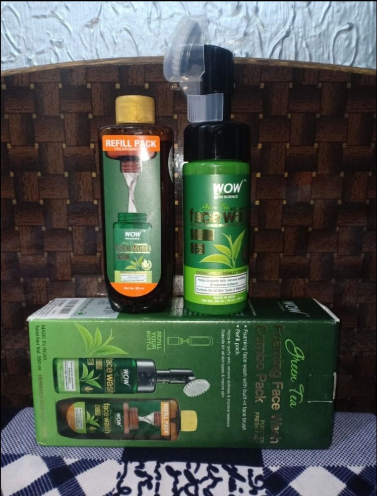 WOW Skin Science Green Tea Foaming Face Wash Combo Pack Buy WOW Skin