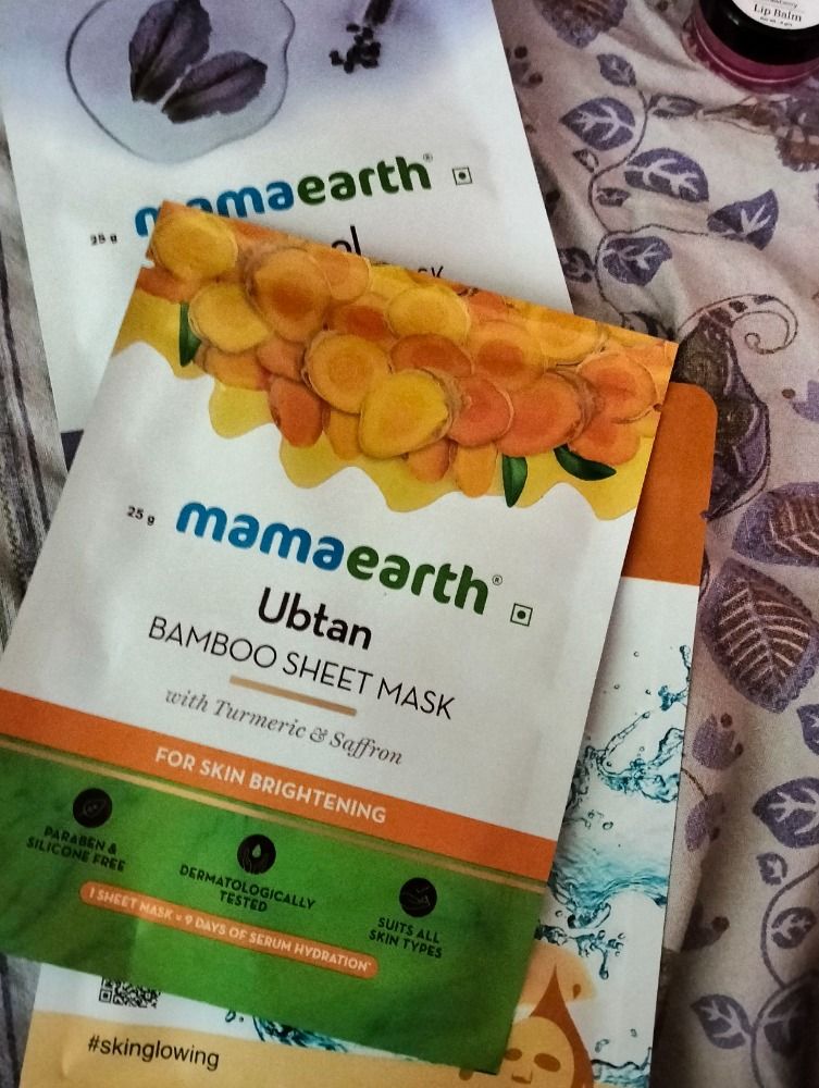 Mamaearth Hyaluronic Bamboo + Vitamin C Bamboo + Ubtan Bamboo Mask