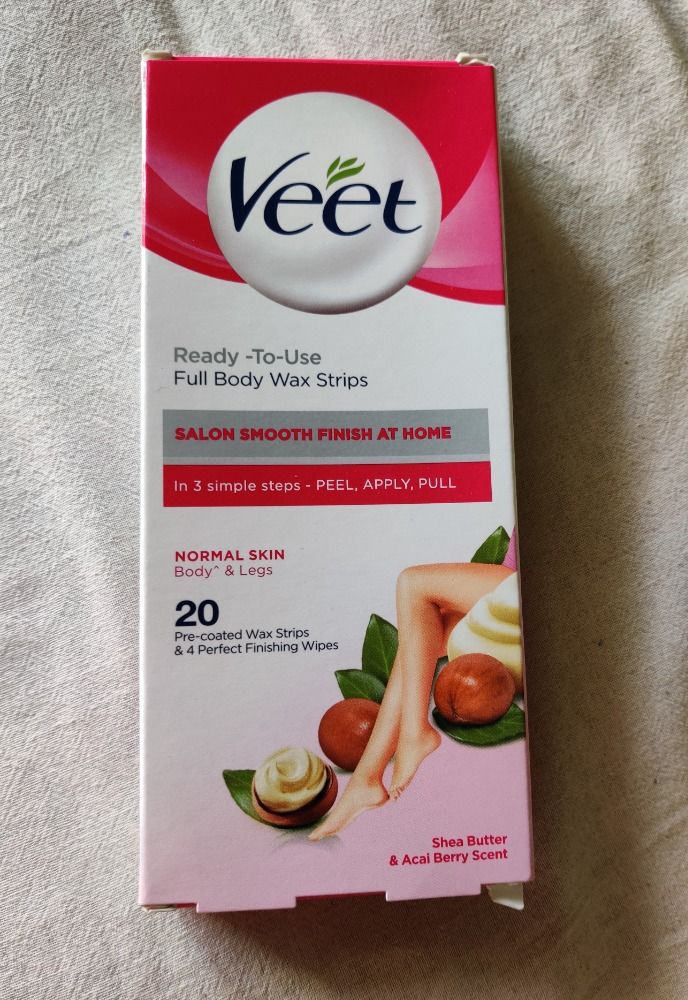 Buy Veet Full Body Waxing Kit Gelwax Technology Normal Skin  20 Strips  Online in India  Pixies