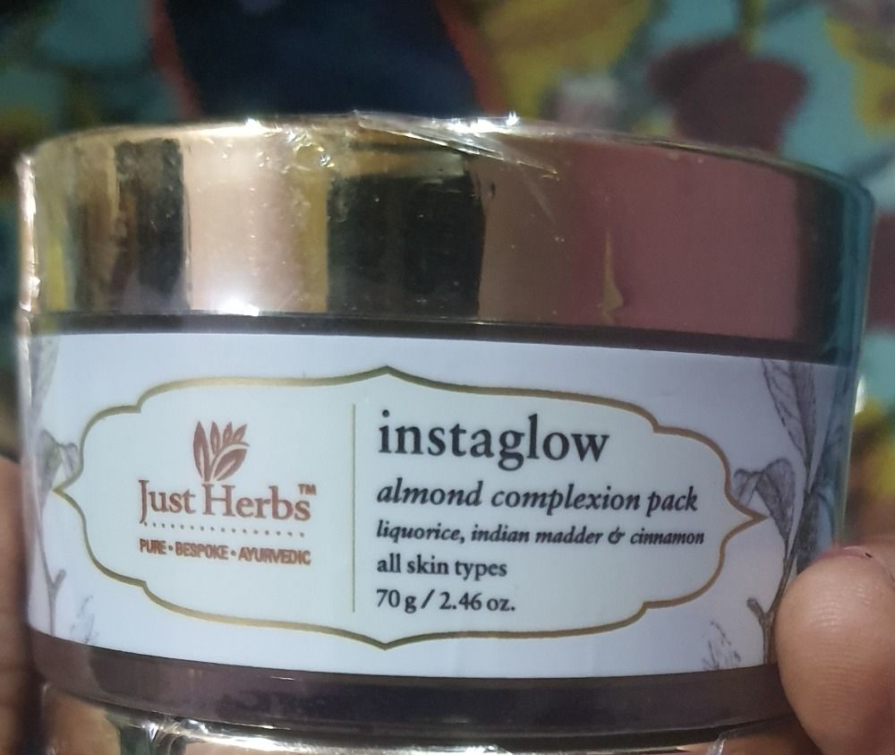 Just Herbs Instaglow Almond Complexion Face Pack for Glowing Skin Reviews Online Nykaa