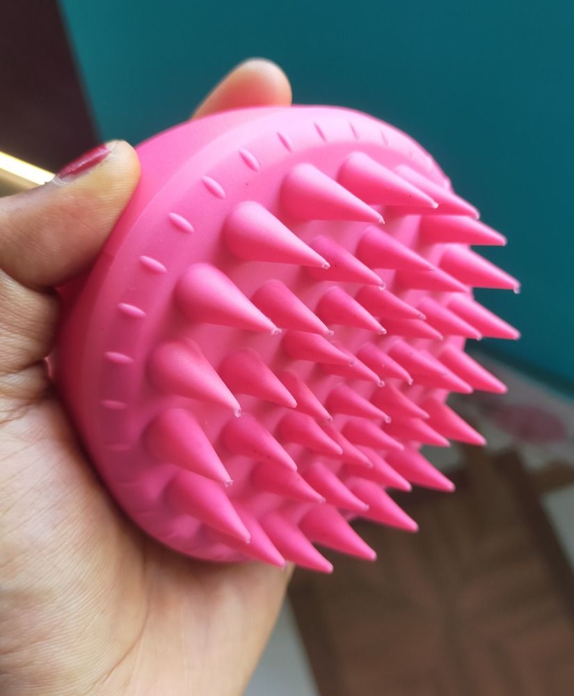 Rey Naturals Hair Scalp Massager Shampoo Brush with Long and Soft