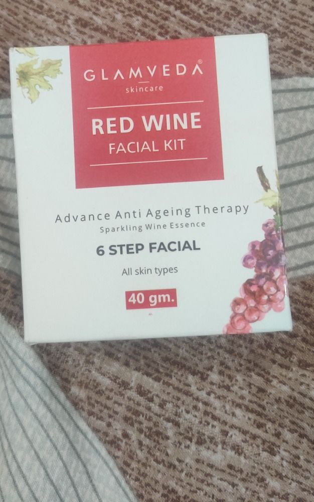 Glamveda Red Wine Advance Anti Ageing Facial Kit Buy Glamveda Red Wine Advance Anti Ageing
