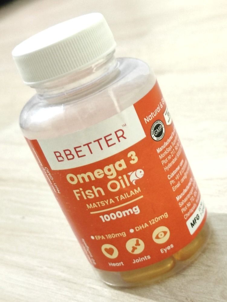 BBETTER Omega 3 Fish Oil 1000mg Omega 3 Fatty Acid Softgels Reviews