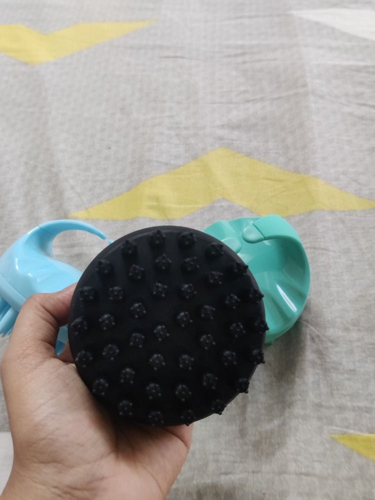 Scalppie Intense Hair Scalp Massager & Shampoo Brush Charcoal Black Prevents Hairfall