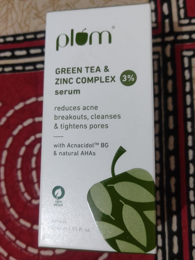 Plum Green Tea & 3 Zinc Complex Face Serum with Acnacidol™ BG Fights