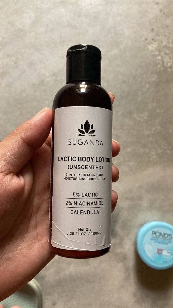 Suganda Lactic Body Lotion Strawberry Skin, KP, 2In1 Exfoliating