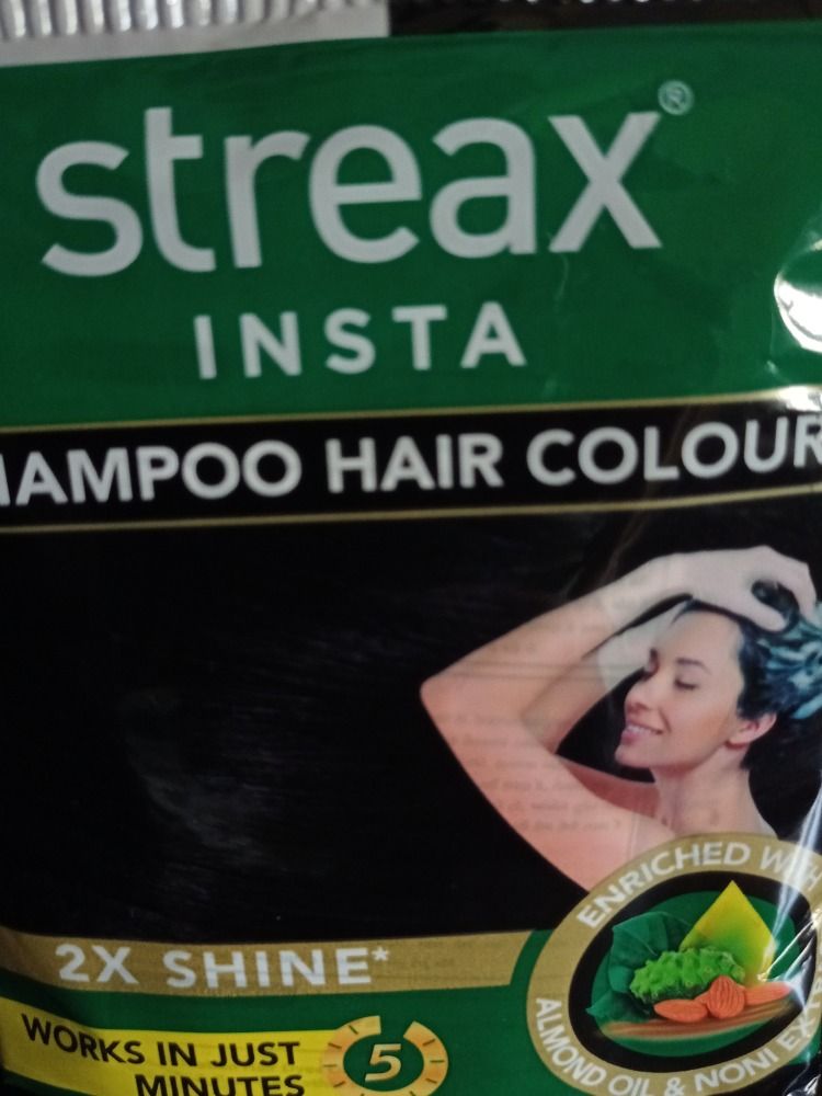 Streax Insta Shampoo Hair ColourNatural BlackPack of 16  Natural Black   Price in India Buy Streax Insta Shampoo Hair ColourNatural BlackPack  of 16  Natural Black Online In India Reviews Ratings