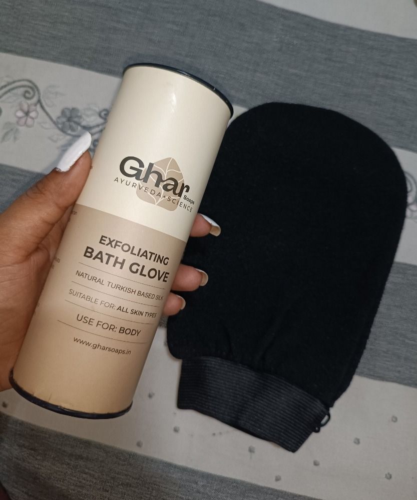 Ghar Soaps Exfoliating Bath Glove For Body Reviews Online Nykaa