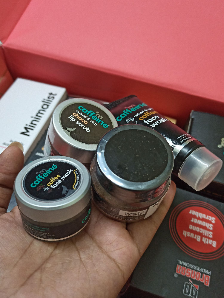 MCaffeine Hyaluronic Acid Face Sheet Masks with Coffee for Glowing Skin