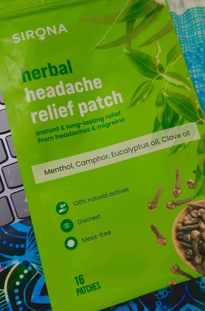 Sirona Herbal Pain Relief Patches for Headaches and Migraine (16 Patches) Reviews Online Nykaa