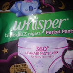 Whisper Bindazzz Night Period Panty for Heavy flow- 360 degree leakage  protection, 6 M-L Panties Reviews Online