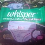 Buy Whisper bindazzzz night period panties 6 +20 whisper daily