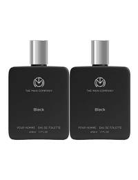 The Man Company Black Edt For Men, Premium Long Lasting Fragrance Spray (pack Of 2)