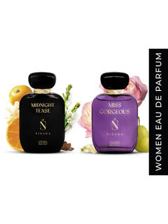 NISARA Miss Gorgeous & Midnight Tease - Perfume For Women,Long Lasting Floral & Woody Fragrance