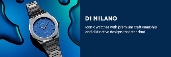 D1 Milano Polycarbon Green Block Watch