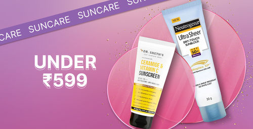 Sunscreens Under ?599