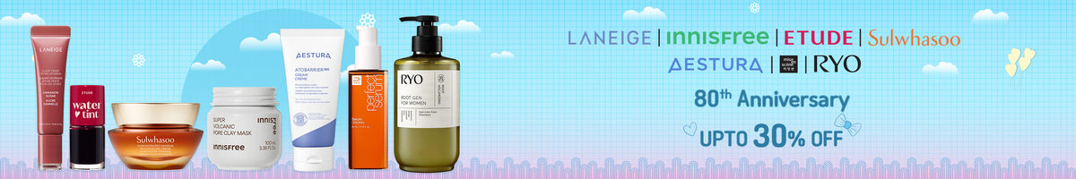 LANEIGE;Innisfree;Sulwhasoo;ETUDE HOUSE