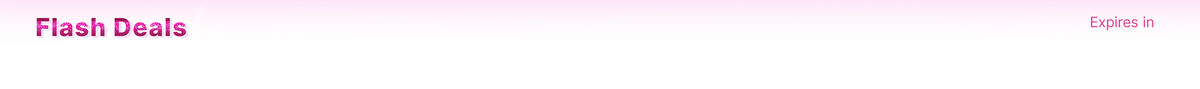 Flash sale Header