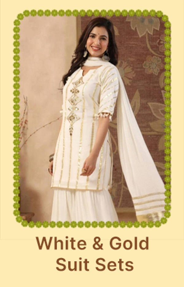white-gold-suit-sets