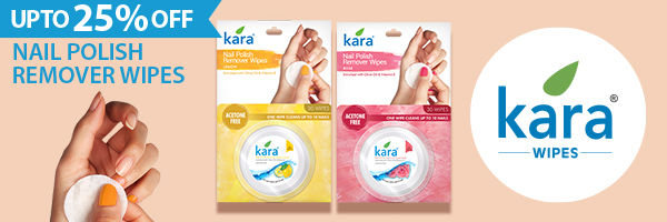 Buy Kara Wipes Nail Polish Remover With Vitamin Removes Nail Polish, Rose  (30 Pulls) x (Pack Of 6) Online at Low Prices in India - Amazon.in