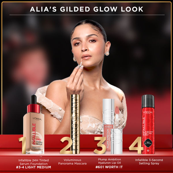 Alia's Gilded Glow Look