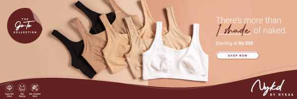 Buy Leading Lady Double Layered Wirefree Super Support Bra - Baby Pink at  Rs.499 online