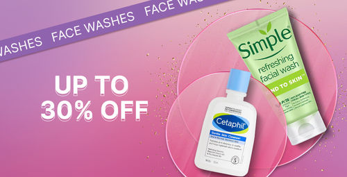 Face Washes Up To 30% Off